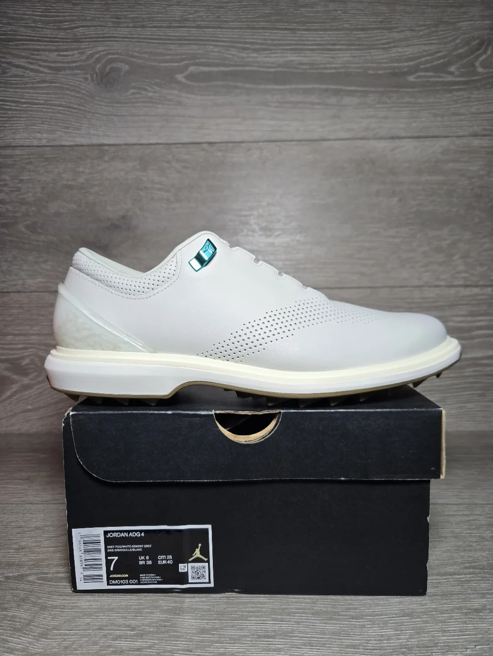 Jordan ADG 4 Golf Shoes Mens Size 7 Womens 8.5 Grey Fog / White Cement Grey NEW